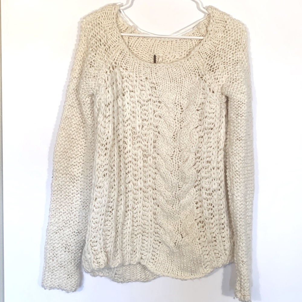 Free people Cable Knit Sweater